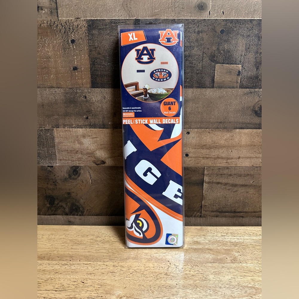 NEW University Of Auburn Tigers Giant 6 Peel & Stick Wall Decals